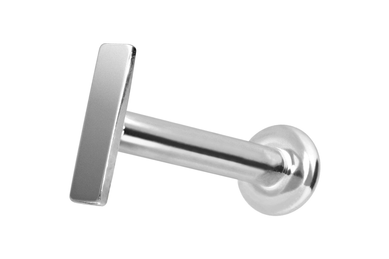 14 Karat Gold Labret Piercing mit Push Fit BALKEN